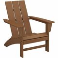 Polywood AD420TE Teak Modern Adirondack Chair 633AD420TE
